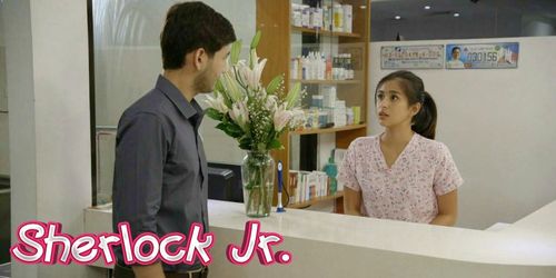 Matt Evans and Gabbi Garcia in Sherlock Jr. (2018)