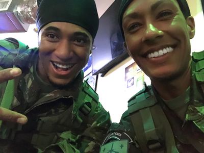 Marisol Correa as a Soldado on the set of The Suicide Squad.