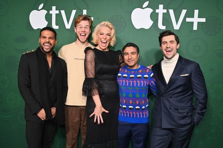 Hannah Waddingham, Nick Mohammed, Phil Dunster, Kola Bokinni, and David Elsendoorn at an event for Hannah Waddingham: Ho