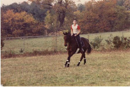 David Copeland and his horse Dusty Darling.