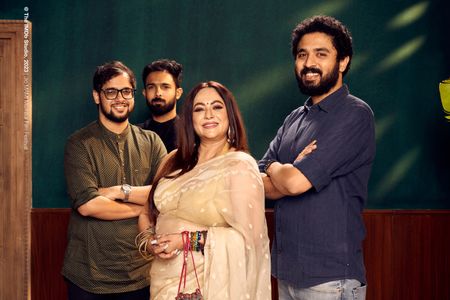 Priyankar Patra, Sreelekha Mitra, and Aditya Vikram Sengupta at an event for Once Upon a Time in Calcutta (2021)