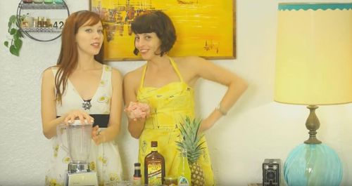 Alie Ward and Georgia Hardstark in Drinks with Alie and Georgia (2010)