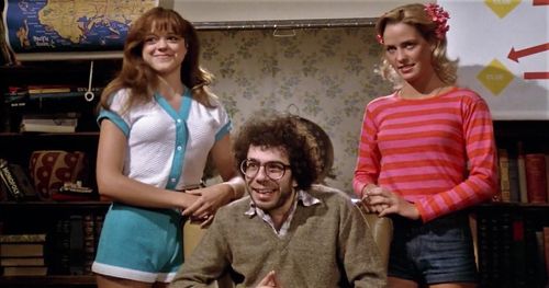 Kirsten Baker, Deborah Richter, and Alan Solomon in Midnight Madness (1980)