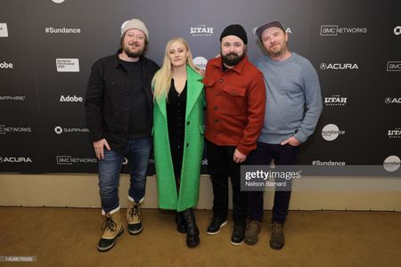 Clark Baker, Olivia Taylor Dudley, Andrew Bowser and Michael Mobley at the Sundance 2023 Premiere of Onyx the Fortuitous