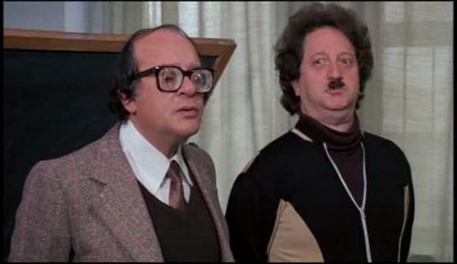 Gianfranco D'Angelo and Carlo Sposito in The Schoolteacher Goes to Boys' High (1978)