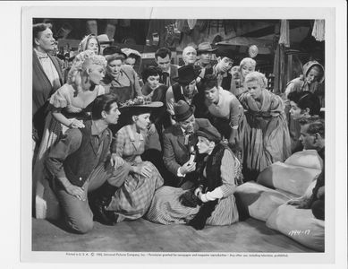 Mamie Van Doren, George Nader, Paul Gilbert, Edna Skinner, Kitty Kallen and Barrie Chase in 