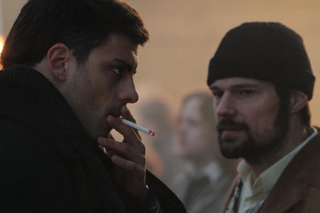 Danila Kozlovskiy and Milan Maric in Dovlatov (2018)