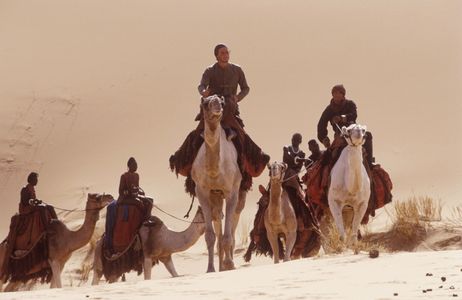Heath Ledger, Daniel Caltagirone, and Alek Wek in The Four Feathers (2002)