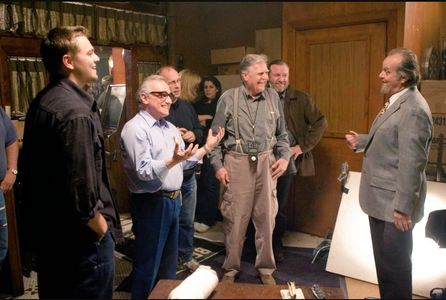 Leonardo DiCaprio, Jack Nicholson, Martin Scorsese, Michael Ballhaus, and Ray Winstone in The Departed (2006)