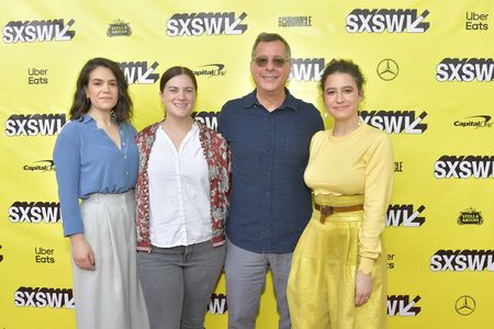 Kent Alterman, Sarah Babineau, Abbi Jacobson, and Ilana Glazer at an event for Broad City (2014)