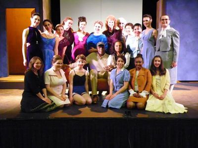 Cassandra Hendry with The City College of San Francisco cast of The Woman(2013) and Danny Glover.