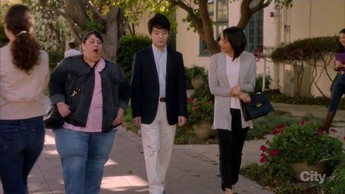 Still of Ethan Lee, Carla Jimenez, and Jackie Mah on Fox's The Mick (2018)