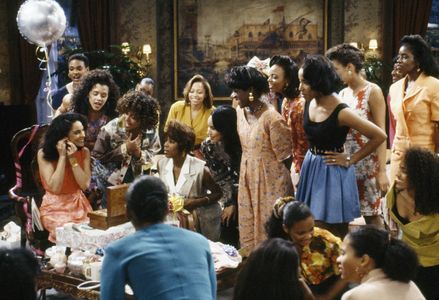 Jasmine Guy, Charnele Brown, Dawnn Lewis, Ajai Sanders, and Cree Summer at an event for A Different World (1987)