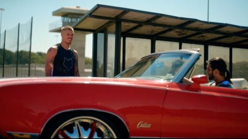 Peter Anaya and Chris Zylka on location- Central Mississippi Penitentiary