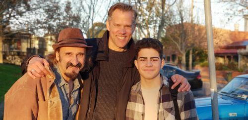 On set of 