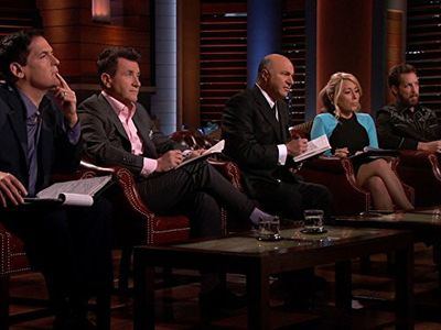 Mark Cuban, Robert Herjavec, Kevin O'Leary, Chris Sacca, and Lori Greiner in Shark Tank (2009)