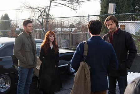 Jensen Ackles, Jared Padalecki, Ruth Connell, and Theo Devaney in Supernatural (2005)