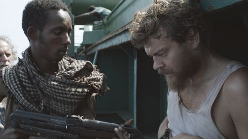 Pilou Asbæk and Abdihakin Asgar in A Hijacking (2012)