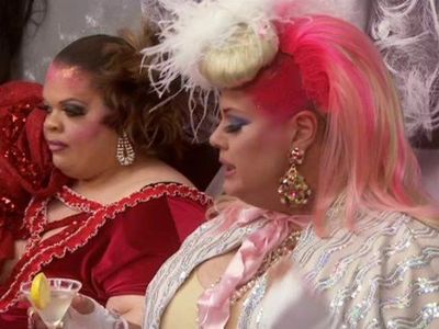 Gabriel Villarreal and Stacy Jones in RuPaul's Drag Race: Untucked! (2009)