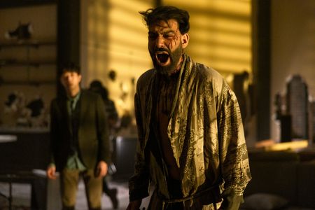 Rahul Kohli and Daniel Jun in The Fall of the House of Usher (2023)