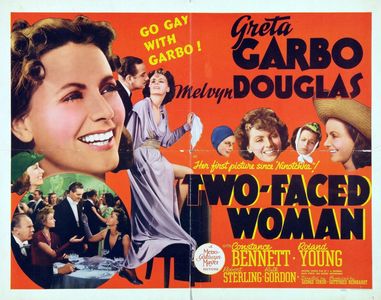 Constance Bennett, Greta Garbo, Melvyn Douglas, Robert Sterling, and Roland Young in Two-Faced Woman (1941)