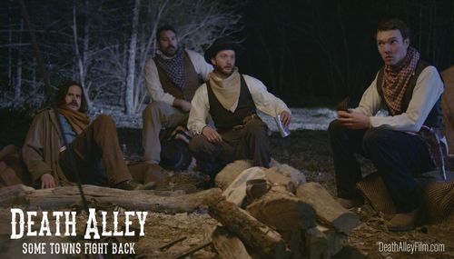 Ryan A. Johnson, Joshua R. Outzen, Sean Gestl, and Jacob Campos in Death Alley (2021)