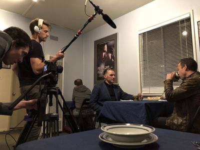 Cinema Gym students prepping a scene