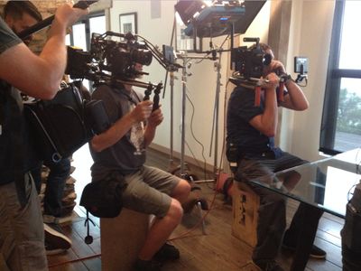 On the set of Bardo Blues.