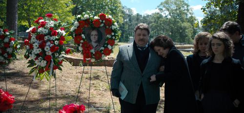 Cara Buono, Natalia Dyer, Aaron Munoz, and Cynthia Barrett in Stranger Things (2016)