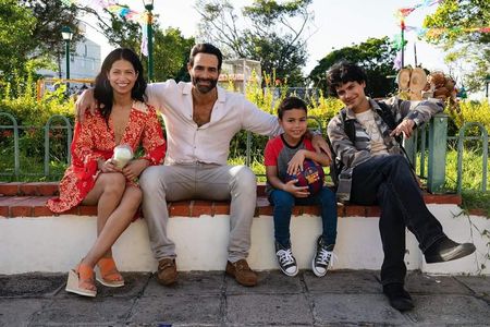 Left to Right: Elvia Hill, Luis Roberto Guzman, EJ Sanchez, Xolo Maridueña