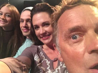 on the set of 
