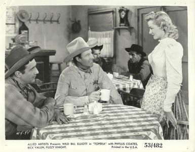 Phyllis Coates, Bill Elliott, and Rick Vallin in Topeka (1953)