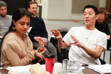The Headlands with Aaron Yoo- Lincoln Center- rehearsal photo