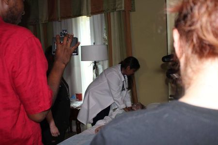 Providing CPR as Dr. Jody Young