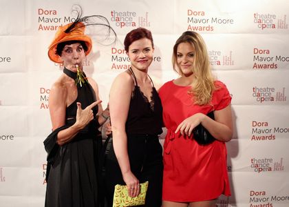 Camille Hollett-French at the Dora Mavor Moore Awards with Emma Banigan and Ellen-Ray Hennessy