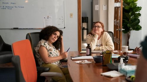 Rachel Bloom and Kimia Behpoornia in Reboot (2022)