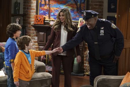 Reginald VelJohnson, Danielle Fishel, August Maturo, and Cooper J. Friedman in Girl Meets World (2014)