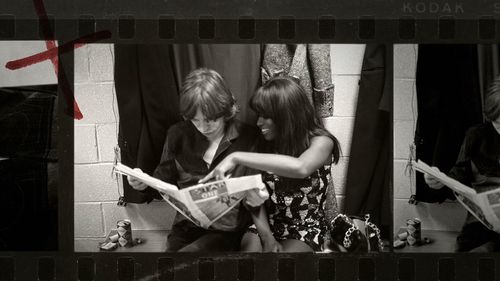 Mick Jagger and Claudia Lennear in 20 Feet from Stardom (2013)