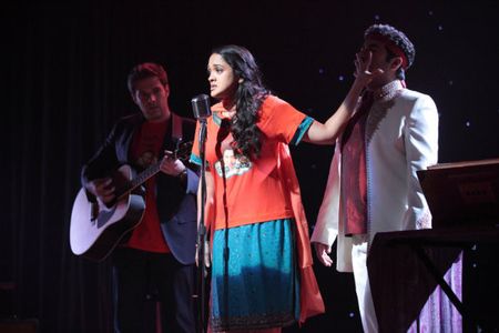 Parvesh Cheena, Anisha Nagarajan, and Ben Rappaport in Outsourced (2010)