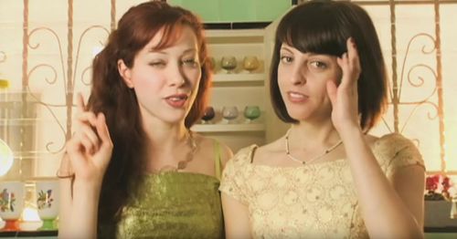 Alie Ward and Georgia Hardstark in Drinks with Alie and Georgia (2010)