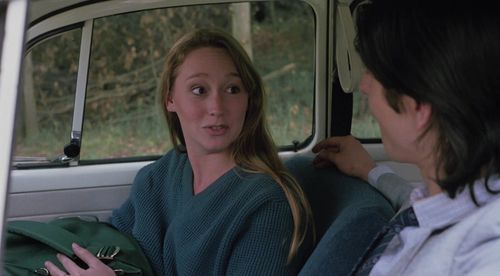 Kelly Baker and Carmine Iannaccone in Slaughter High (1986)