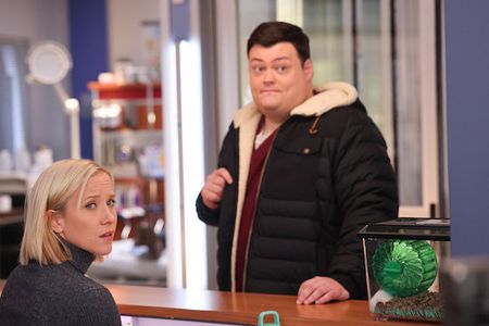 Jessy Schram and Conor Perkins in Chicago Med (2015)