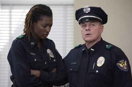 Still of Kelli Dawn Hancock and Michael Ironside from Haunting at the Beacon
