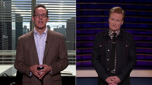 Conan O'Brien and José Arroyo in Conan: Nikki Glaser (2019)