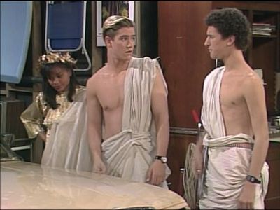 Mark-Paul Gosselaar, Dustin Diamond, and Lark Voorhies in Saved by the Bell (1989)