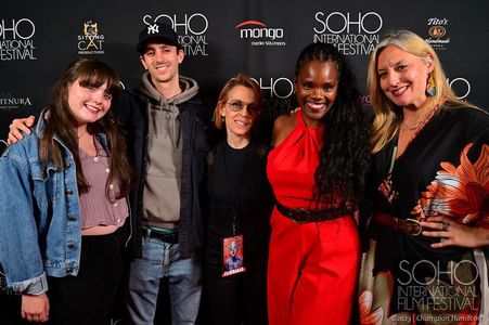 The creatives of CROWBAR at SOHO International Film Festival. L-R, Kirby Ann Seely (Associate Producer),Mike Munari (DP
