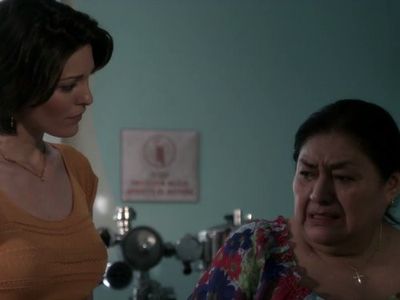 Alana De La Garza and Teresa Yenque in Law & Order (1990)