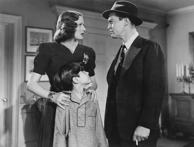 Scotty Beckett, Chester Morris, and Rose Stradner in Blind Alley (1939)