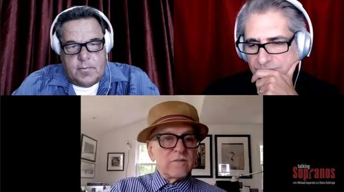 Allen Coulter, Michael Imperioli, and Steve Schirripa in Talking Sopranos (2020)