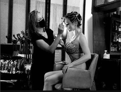 On set for Checkmate.